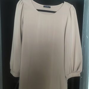 The Vintage Shop Tan Shift Dress NWOT Size L